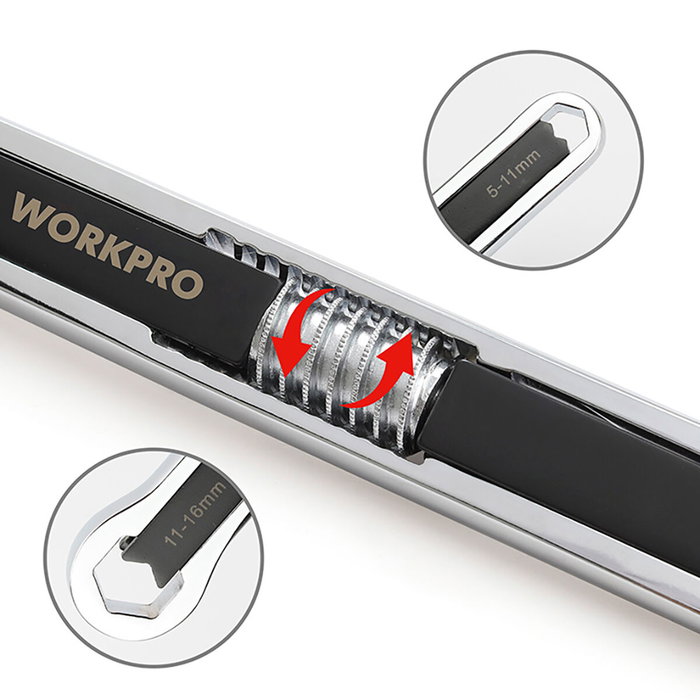 Workpro Llave ajustable universal 5 - 16 mm