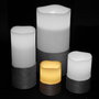 The Candle Factory Vela Led Con Base Cuerda 10x7 Efecto Llama Titilante Duración 10.000 Horas