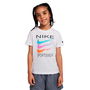 Camiseta de Manga Corta Infantil Nike Sportswear Swoosh Blanco L