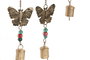 DKD Home Decor Decoración Colgante de Hierro Mariposas Dorado Envejecido