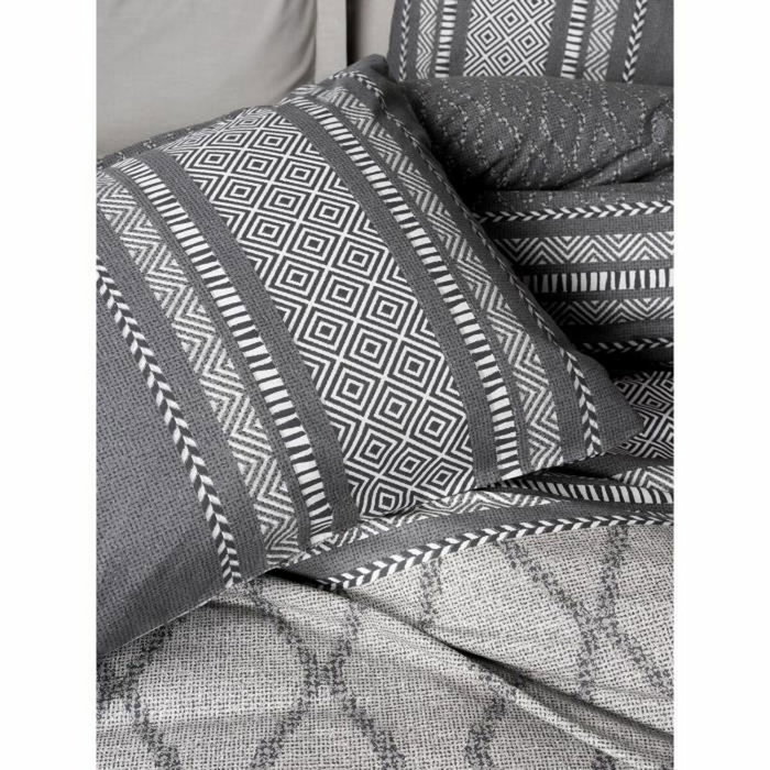 Aucune Juego de Cama Visón - 1 Funda Nórdica 220x240 cm + 2 Fundas de Almohada 60x60 cm - 100% Algodón