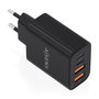 Aisens Cargador GaN 32W con 2xUSB-C y 2xUSB-A Negro