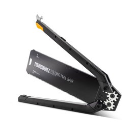 Toughbuilt Sierra de Tracción Japonesa Plegable con Bloqueo, Hoja Doble Filo, Dentado Progresivo 7-10 y 17 TPI