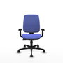 PIQUERAS Y CRESPO Silla de oficina Alares Azul claro con mecanismo sincro y brazos 1D
