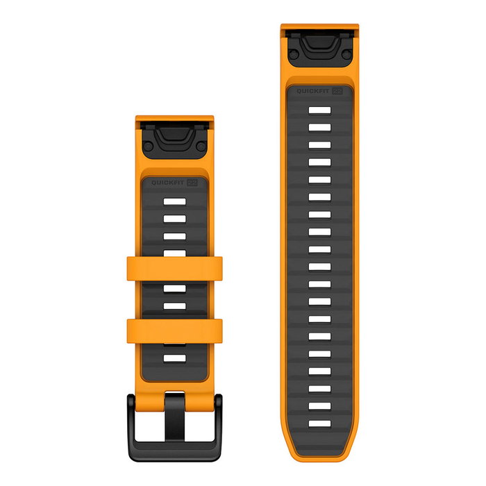 Garmin Ersatzarmband QuickFit 22mm Silikon Orange/Graphit