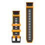 Garmin Ersatzarmband QuickFit 22mm Silikon Orange/Graphit
