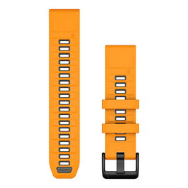 Garmin Ersatzarmband QuickFit 22mm Silikon Orange/Graphit