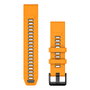 Garmin Ersatzarmband QuickFit 22mm Silikon Orange/Graphit
