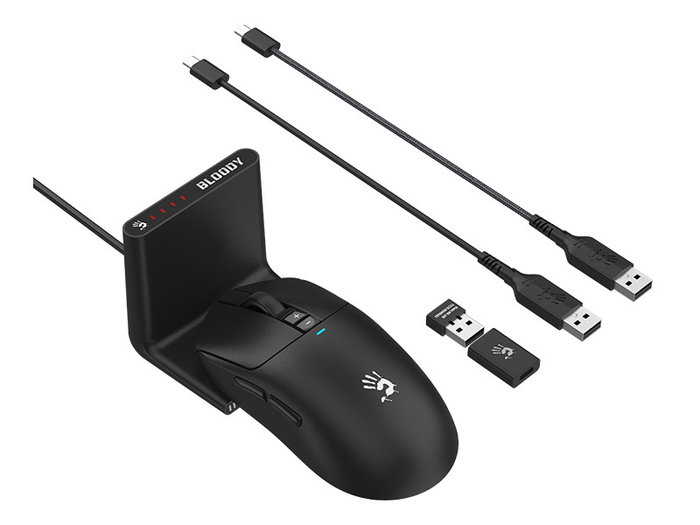 A4-Tech Bloody R72 Pro Duo Black, Ratón Gaming Inalámbrico 26.000 DPI