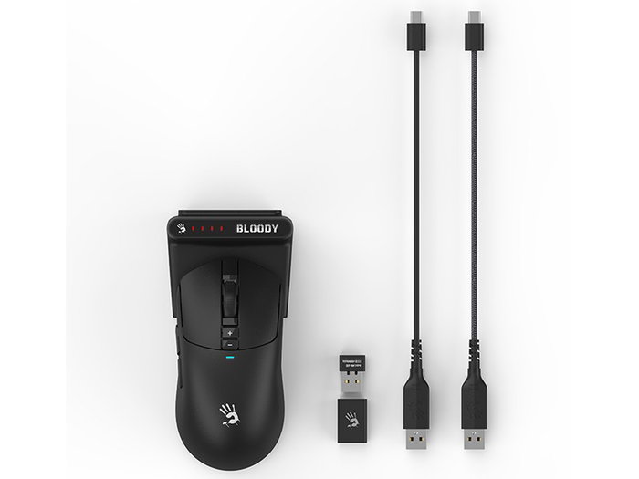 A4-Tech Bloody R72 Pro Duo Black, Ratón Gaming Inalámbrico 26.000 DPI