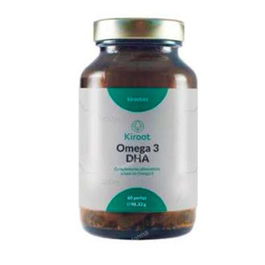 KIROOT Omega 3 DHA 60 Perlas - Contribuye al Mantenimiento de la Visión y el Cerebro en Condiciones Normales
