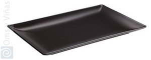 OMS Ensaladera Negra Stoneware 22x22x9 cm OMS Ensaladera Negra Stoneware 22x22x9 cm