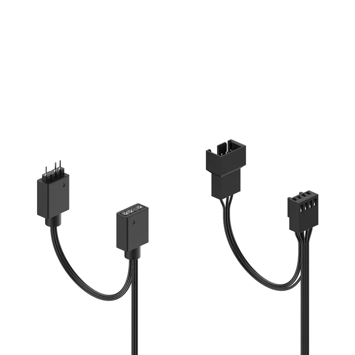 Fractal Design Aspect 12 RGB PWM Kit 3 Ventiladores 120mm Negro - Ventilador para PC 7 Aspas, 500-2000 RPM, 95.1 m³/h, 2.34 mmH2O, 33.2 dB, Control 4 Pines, FD-F-AS1-1207