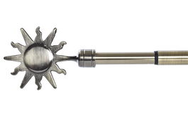 DKD Home Decor Barra Cortina Dorado Metal Extensible 16 x 16 x 160 cm (Extensible a 300cm) 4 Unidades