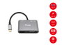 Equip Adaptador USB-C 5 en 1 con HDMI 4K, VGA, USB 3.0 y Carga 100W