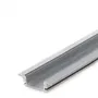 BX3 Perfil de Aluminio Difusor Opal para Tira LED, 2 metros, Modelo BX3-A1708, Protección y Disipación Térmica, Montaje Sencillo
