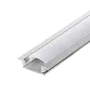 BX3 Perfil de Aluminio Difusor Opal para Tira LED, 2 metros, Modelo BX3-A1708, Protección y Disipación Térmica, Montaje Sencillo