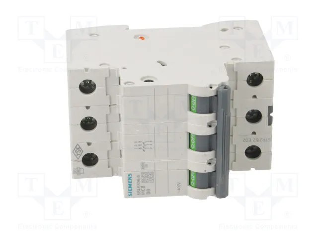 SIEMENS 5SL6306-6 Interruptor magnetotérmico 3 polos 6A Caract B SIEMENS 5SL6306-6 Interruptor magnetotérmico 3 polos 6A Caract B
