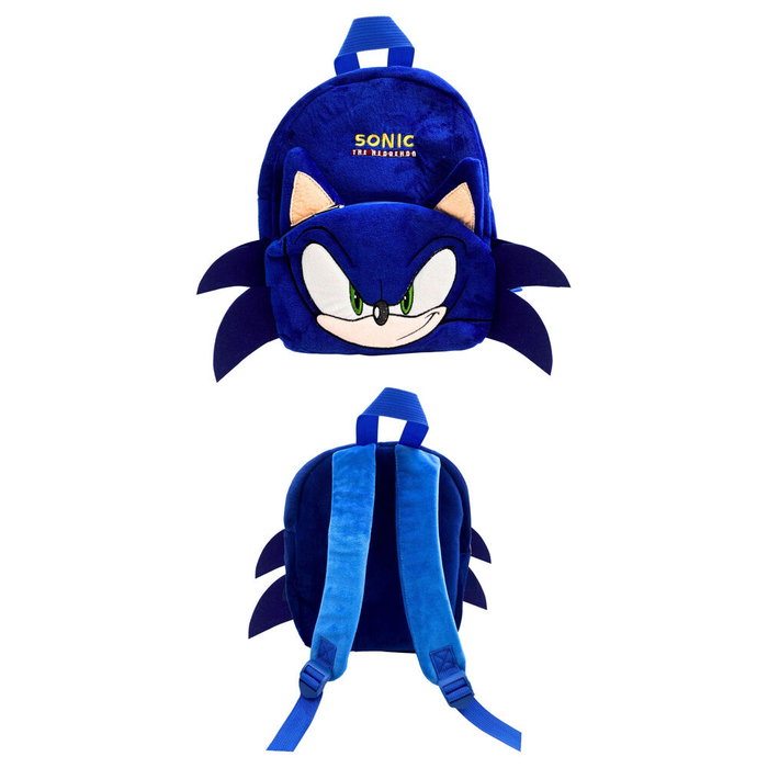 MANENTI Mochila Peluche Sonic the Hedgehog 30cm MANENTI Mochila Peluche Sonic the Hedgehog 30cm