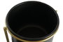 DKD Home Decor Macetero Glam Dorado Negro 21 x 80 x 30 cm