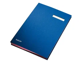 Esselte Portafirmas con fuelle y 20 departamentos, color azul
