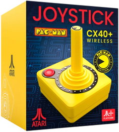 AT-ATARI ATARI JOYSTICK PAC-MAN CX40+ Wireless Joystick Amarillo