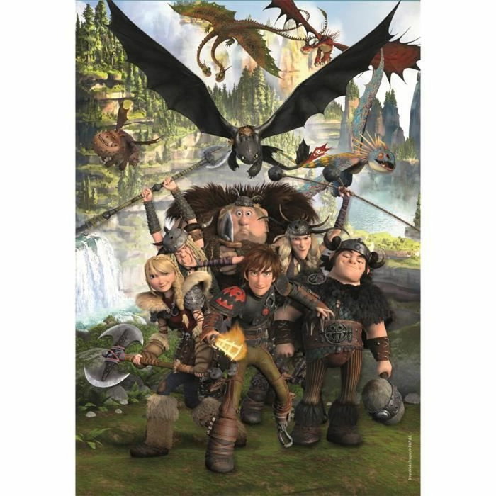 Clementoni Rompecabezas Super Dragones de Cómo Entregar a Tu Dragón, 180 piezas Clementoni Rompecabezas Super Dragones de Cómo Entregar a Tu Dragón, 180 piezas