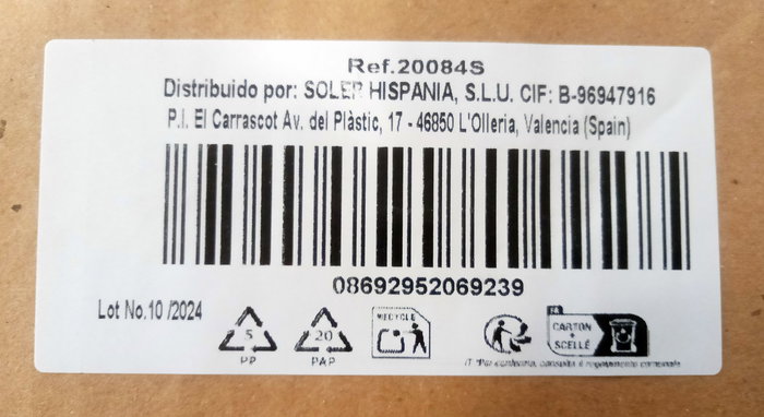 Lav Set de 6 Copas para Vino Tinto, Cristalería Misket, Capacidad 365 ml, Altura 17.5 cm (4 Cajas)