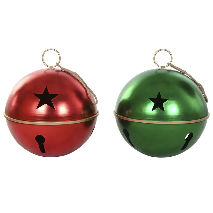DKD Home Decor Decoración Colgante de Metal Surtida, 2 Piezas