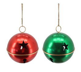 DKD Home Decor Decoración Colgante Navidad Tradicional Rojo Verde Dorado Metal 62 x 72.5 x 62 cm (2 Unidades)