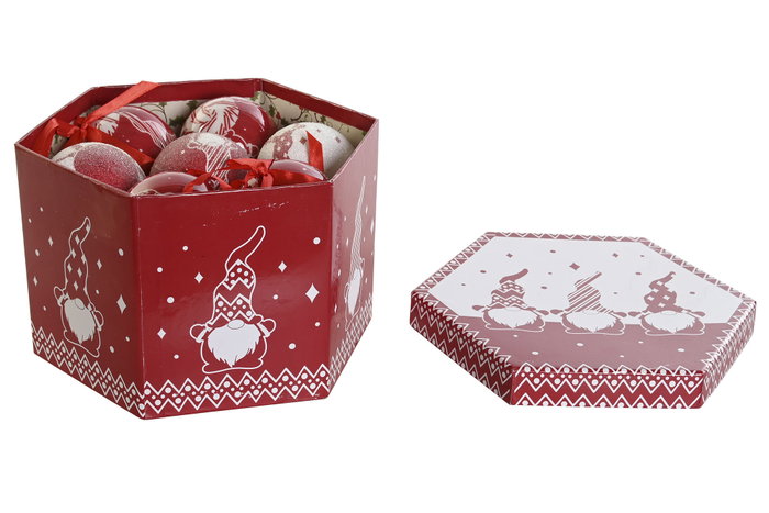 DKD Home Decor Set de 14 Piezas de Decoración de Gnomo Rojo DKD Home Decor Set de 14 Piezas de Decoración de Gnomo Rojo