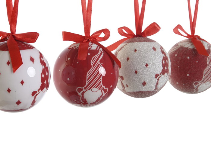 DKD Home Decor Set de 14 Piezas de Decoración de Gnomo Rojo DKD Home Decor Set de 14 Piezas de Decoración de Gnomo Rojo