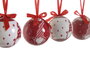 DKD Home Decor Bola Decoración Navidad Tradicional Rojo Blanco Set 14 Piezas 25 x 16 x 25 cm