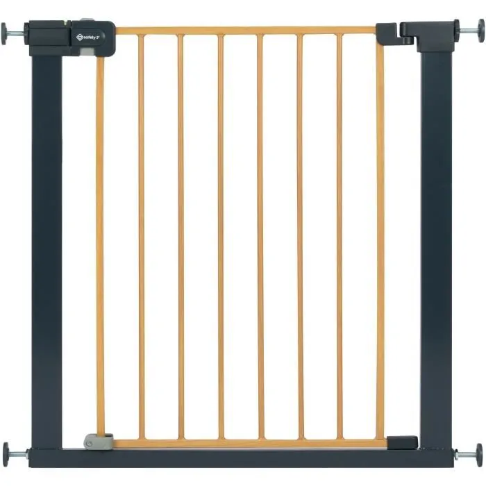 Safety 1st Puerta de seguridad infantil Easy Close SF3220660007882, efecto madera, 73-80 cm (máx. 136 cm)