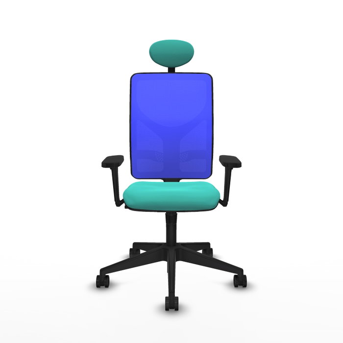 PIQUERAS Y CRESPO Silla de oficina Motilla con mecanismo Sincro, Turquesa y Azul PIQUERAS Y CRESPO Silla de oficina Motilla con mecanismo Sincro, Turquesa y Azul