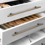 Emuca Lote de 5 tiradores para mueble Riad, Aluminio, Bronce