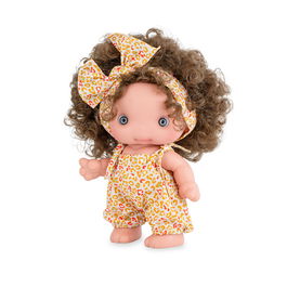 Marina&Pau Muñeca Piu Ricitos 1418 Baby Doll 25 cm pelo rizado para niños +3 años