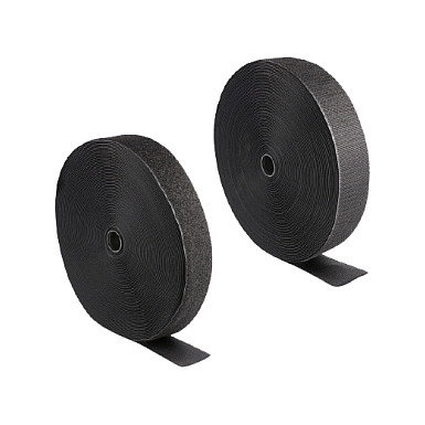 DeLOCK Cinta de gancho y bucle de alta resistencia 25 m x 50 mm negro DeLOCK Cinta de gancho y bucle de alta resistencia 25 m x 50 mm negro