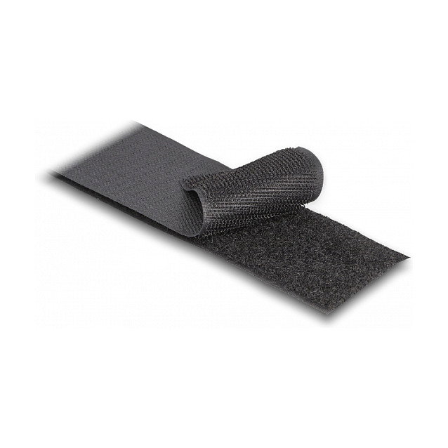 DeLOCK Cinta de gancho y bucle de alta resistencia 25 m x 50 mm negro DeLOCK Cinta de gancho y bucle de alta resistencia 25 m x 50 mm negro