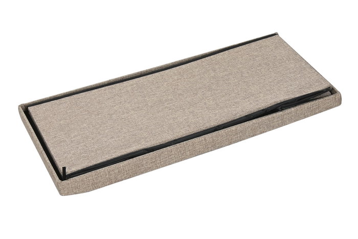 DKD Home Decor Caja de Almacenaje Otomano Beige Plegable DKD Home Decor Caja de Almacenaje Otomano Beige Plegable