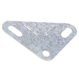 WOLFPACK LINEA PROFESIONAL Escuadra de Estantería Galvanizada Plana 90x90 mm