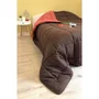Toison D'Or Edredón de Microfibra 400g/m² CALGARY Chocolate y Coral 220x240cm