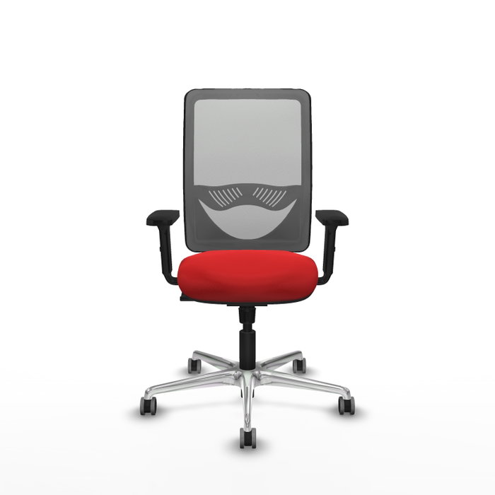 PIQUERAS Y CRESPO Silla de oficina Zulema con Mecanismo Sincro, Rojo y Gris PIQUERAS Y CRESPO Silla de oficina Zulema con Mecanismo Sincro, Rojo y Gris