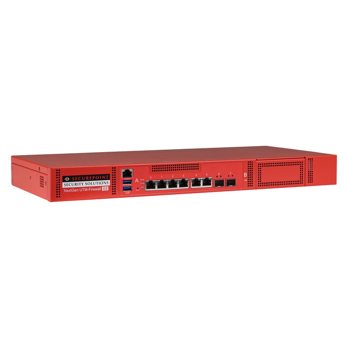 Securepoint RC300S G5 Appliance UTM de Seguridad, Cortafuegos 13 Gbit/s, VPN 1.5 Gbit/s, 100 Usuarios, 6 Puertos Gigabit, Montaje Rack 1U