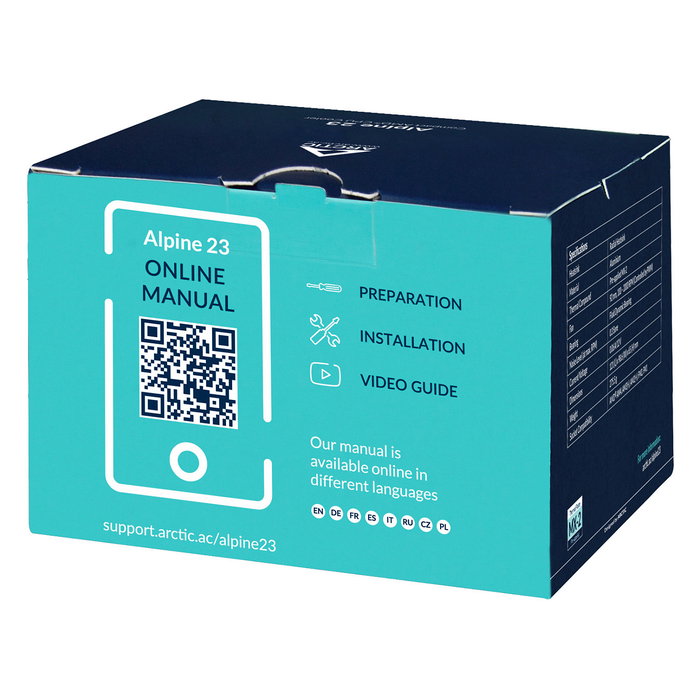 Arctic Alpine 23 Ventilador para CPU, Socket AM4, 92mm