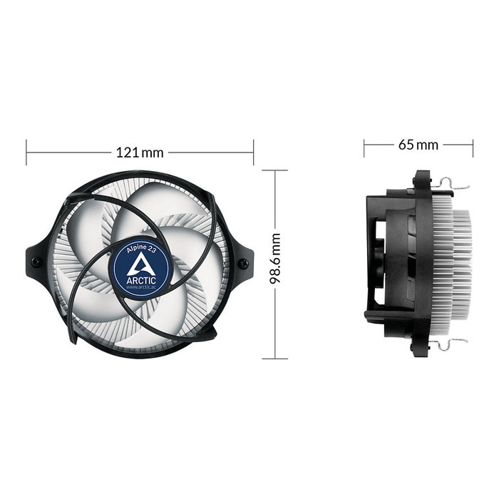 Arctic Alpine 23 Ventilador para CPU, Socket AM4, 92mm