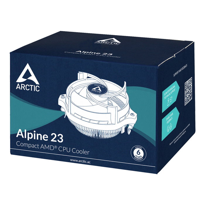 Arctic Alpine 23 Ventilador para CPU, Socket AM4, 92mm