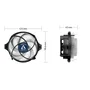 Arctic Alpine 23 - Disipador de CPU Compacto para AMD, Ventilador de 92mm (9 cm), Compatible con Sockets AM4 y AM5, PWM, Aluminio Negro