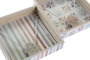 DKD Home Decor Servilletero MDF y Metal Casablanca 2022 Surtido de 2