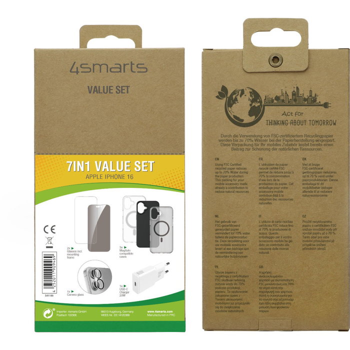 4smarts 7in1 Value Set para Apple iPhone 16
